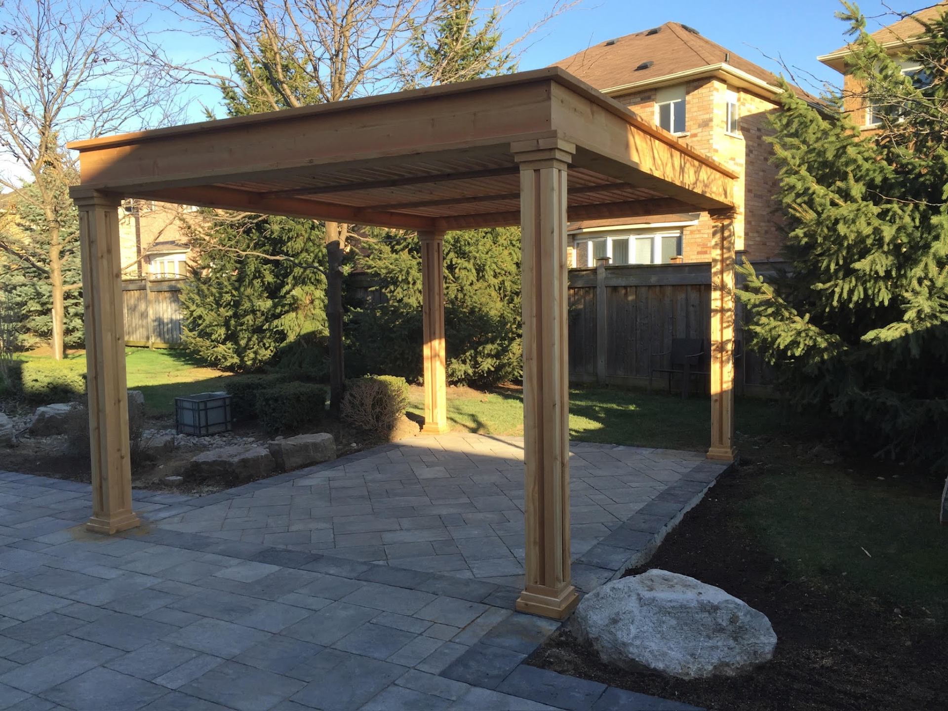 Northwood custom pergola build 3