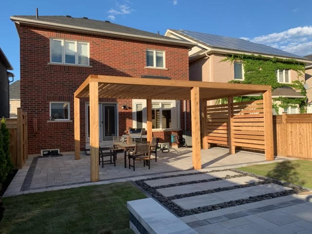 Northwood custom pergola build 1